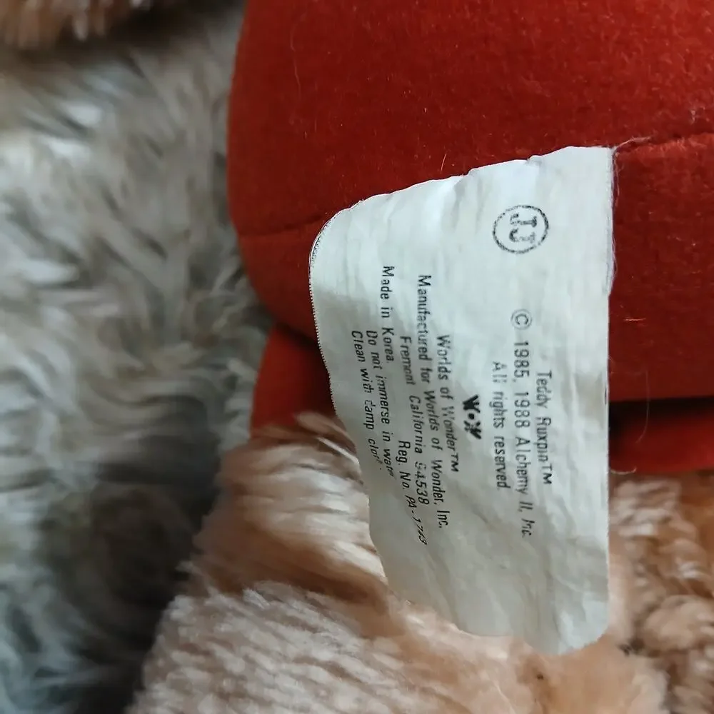 Vintage Teddy Ruxpin Bear Plush 14